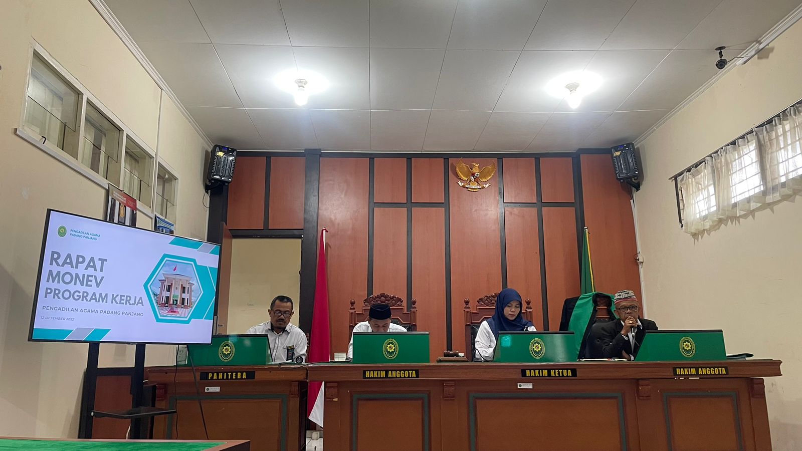 rapat monev program kerja 1