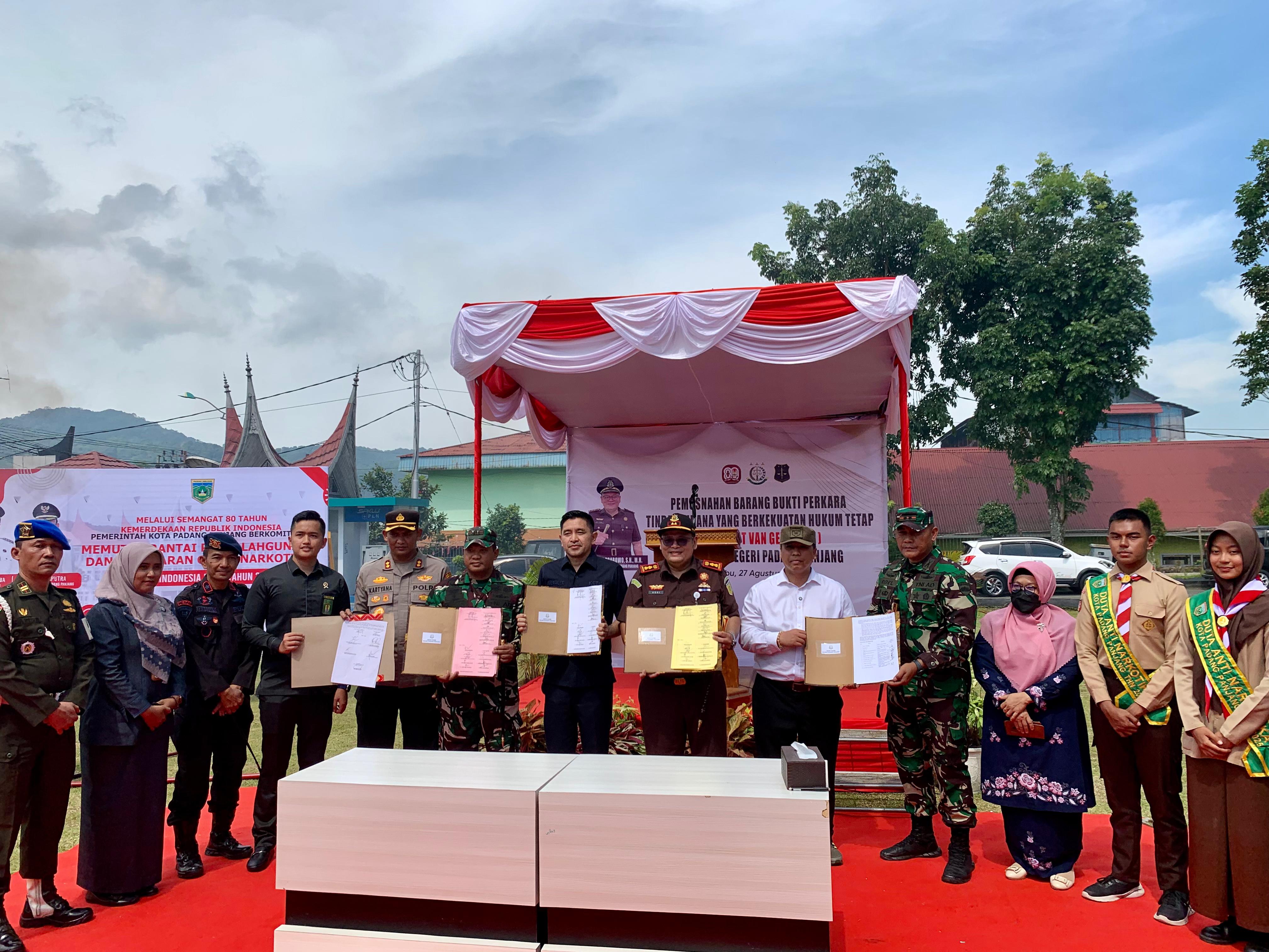 pemusnahan bb kejaksaan 27agus 1