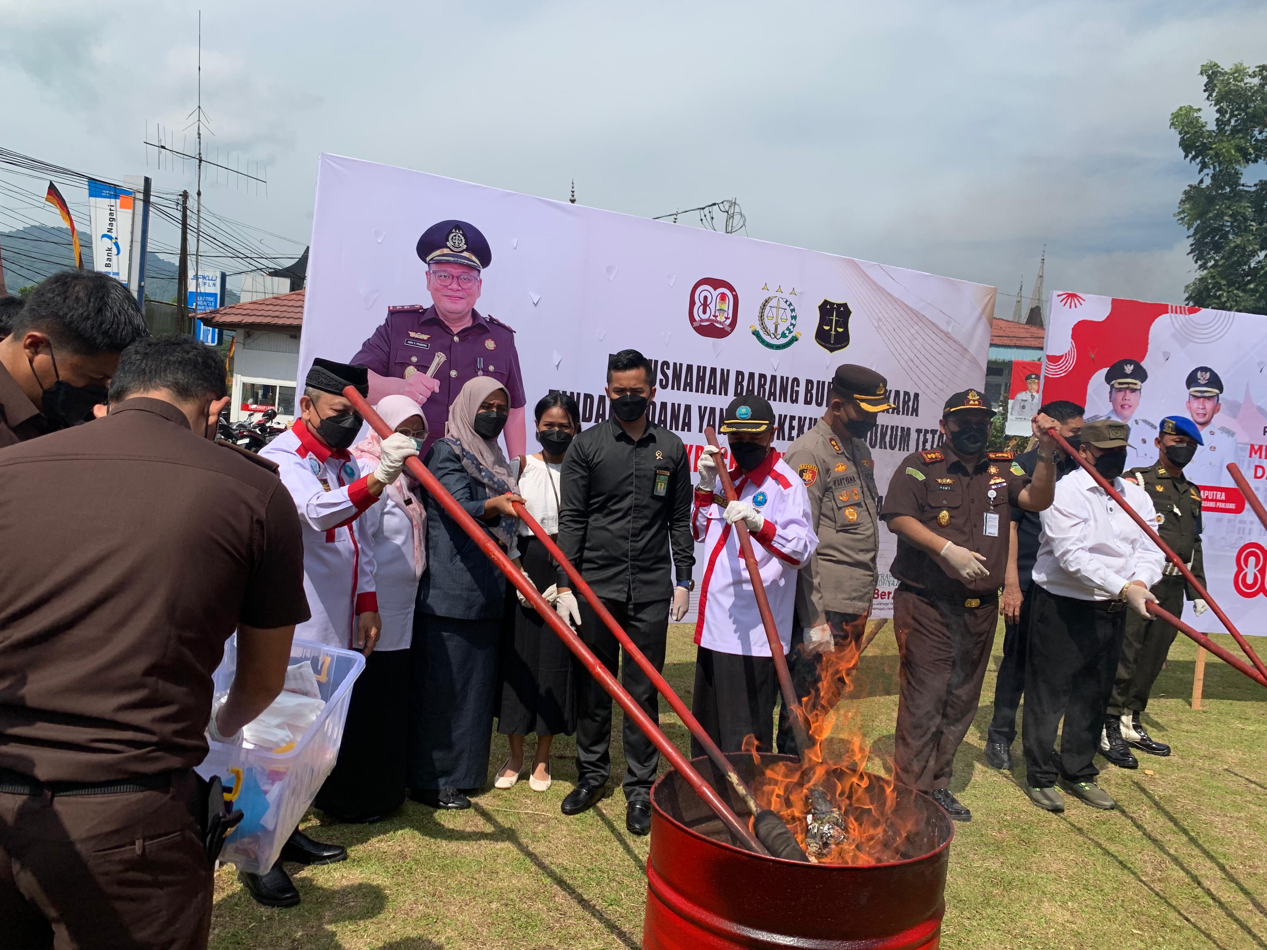 pemusnahan bb kejaksaan 27agus 2